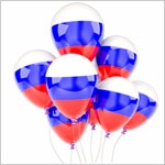 Воздушные шары с Российской символикой