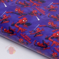 Бумага упаковочная глянцевая С Днем Рождения 70 х 100 см Человек-паук  (набор 20 шт.)