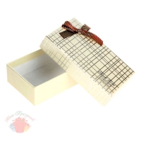 Коробка подарочная прямоугольная Клетка 15,0 х 8,5 х 4,5 см