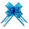 Бант-бабочка №5 органза резной синий (в упаковке 10шт одного цвета)