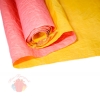 Бумага Эколюкс  двухцветная красно-коралловый/желтый  (0,7*5 м)