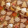 Бумага упаковочная Веселого праздника имбирное печенье  70 х 100 см (набор 20 шт.)