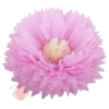 Бумажный цветок 30 / 15 см розовый бежевый