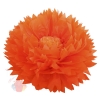 Бумажный цветок 50 / 23 см оранжевый светло-оранжевый