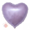 Фольгированный шар 18/46 см Сердце, Сиреневый, 1 шт.