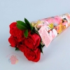 Конус для цветов Альстромерия радуга серия цветы 27 см × 13 см