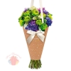 Конверт – конус для цветов Конфетти, 8 × 26,5 см