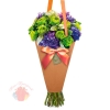 Конверт – конус для цветов Только для тебя, 8 × 26,5 см