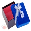 Коробка подарочная квадрат блестка 11*11*5,5 см синий