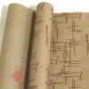 Крафт бумага глянц.вл. Европа Штрихи коричневый цв. на коричневом фоне 70 см х 8,5 м