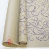 Крафт бумага Серпантин фиолетовый на коричневом фоне 70 см х 8,5 м
