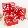 Набор коробок 3 в 1 Феерия сердец красный, 28 х 28 х 11 - 21 х 21 х 9 см
