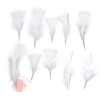 Набор перьев для декора 10 шт, размер 10*4 цвет белый