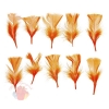 Набор перьев для декора 10 шт, размер 1 шт 10*4 цвет оранжевый