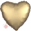 Фольгированный шар Сердце Золото Сатин Люкс в упаковке 18"/46 см / Satin Luxe Gold Sateen Heart S15