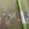 Пленка Бабочки Кружево бело-салатовые, 190 г