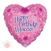 Принцесса С днем рождения Princess с гелием