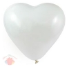 Воздушные шары Сердца Белый 12/30 см  (100 шт.)