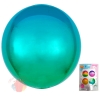 Сфера 3D Радужный зелёно-голубой в упаковке
