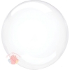 Шар (22''/56 см) Сфера 3D, Deco Bubble, Прозрачный, Кристалл, 1 шт.