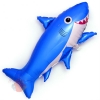 Шар 39/99 см Фигура, Счастливая акула, Синий