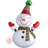 Шар (39''/99 см) Фигура, Веселый снеговик, с гелием