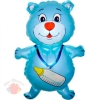 Медвежонок мальчик (синий) Bear boy 36"/92 см