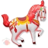 Цирковая лошадь (красная) Horse Circuc 39"/98 см