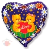 Влюблённые медведи на подушке Love bear pillow